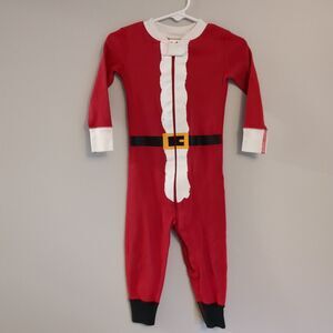 Hanna Andersson Santa Claus Organic Cotton Christmas Pajamas Size 80 18/24 Mons
